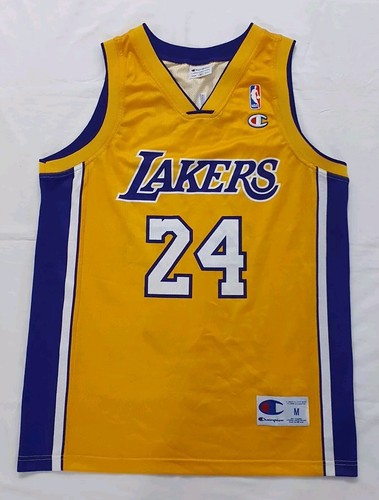 🔶️NBA LOS ANGELES LAKERS BASKETBALL SHIRT JERSEY CHAMPION #24 BRYANT SIZE M - Bild 10 von 10