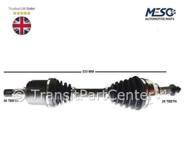 FORD FOCUS MKII MK2 2.5 ST DRIVESHAFT & CV JOINT 20052012 LEFT