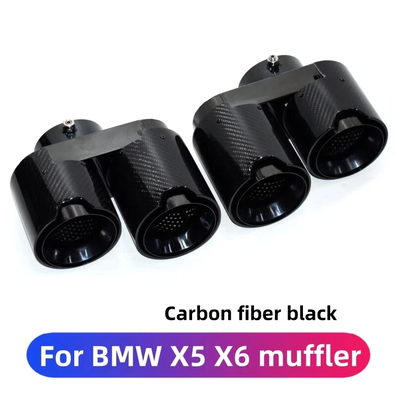 Tubo de escape de fibra de carbono para BMW X5 X6 G05 G06 2020-2024 Foto 4 de 4