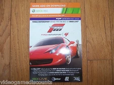 Forza Motorsport 4 DLC Code Xbox 360 Bonus Track & Car Pack - TRUSTED SELLER!