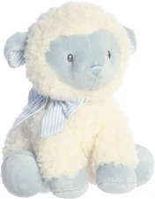 Aurora® Playful Blessing Lamb™ Boy Lamb™ Baby Stuffed Animal Toy,  Blue, 9 inch
