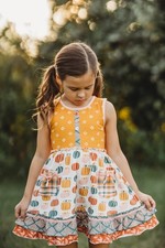 NWT Matilda Jane Little Pumpkin Jubilee Ruffle Dress Girl's Size 5/5T