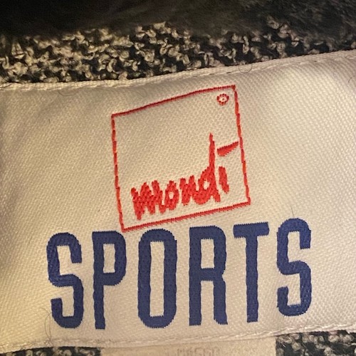 Vintage Mondi Sports taglia 8 misto lana tweed ecopelliccia colletto tasche - Foto 7 di 8