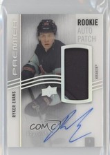 2023 Upper Deck Premier Acetate Rookie 53/249 Ryker Evans #AR-RE Patch Auto 03uh