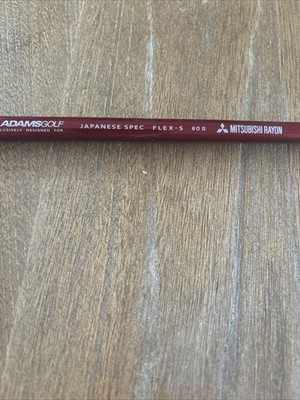 Mitsubishi Bassara Japanese Spec 60g Stoff Flex Golf Shaft | eBay