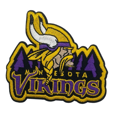 #ad #ad Minnesota Vikings Logo Patch 3x3.5” Embroidered Iron On $4.99