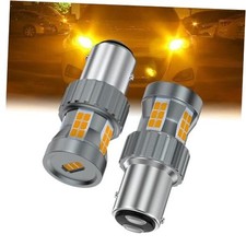 Upgrade 1157 LED Bulb Amber Yellow 23W Super Bright Built in 1157 BAY15D