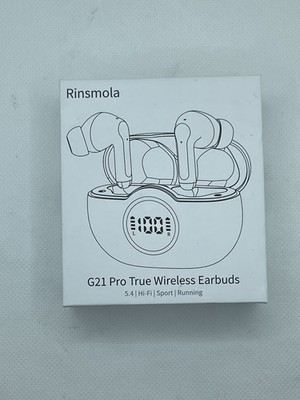 Rinsmola G21 Pro Wireless Bluetooth Earbuds In-Ear HiFi Headphones w/ LED Case