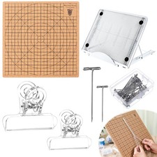 104 Pcs Macrame Board and Metal Adjustable Holder with T Pins Clips Macrame S...