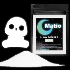 Matio Glow in The Dark Pigment Powder, 15g/0.5oz White Epoxy Resin 15g,
