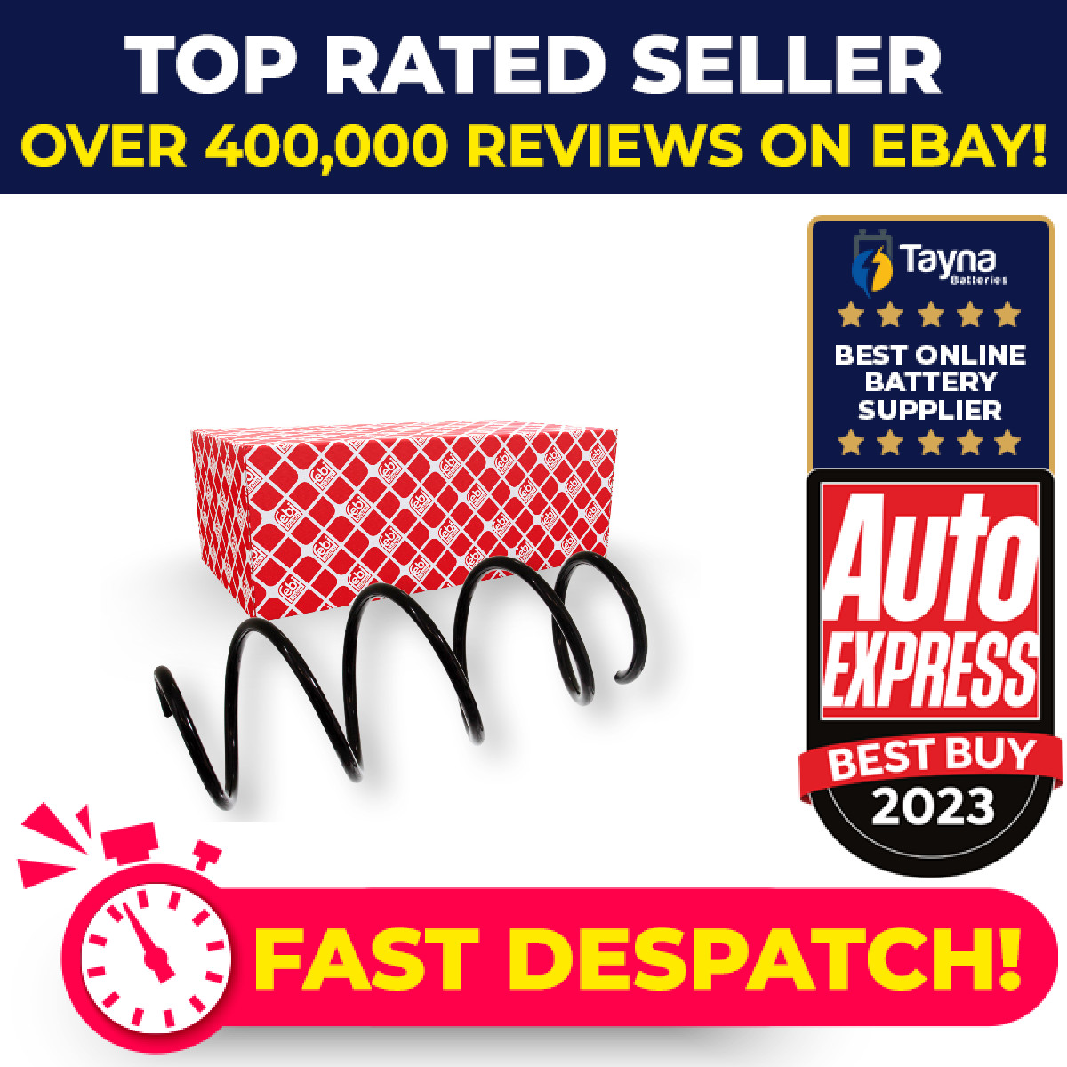 Coil Spring Front 46986 Febi Suspension A2043210304 2043210304 Quality New