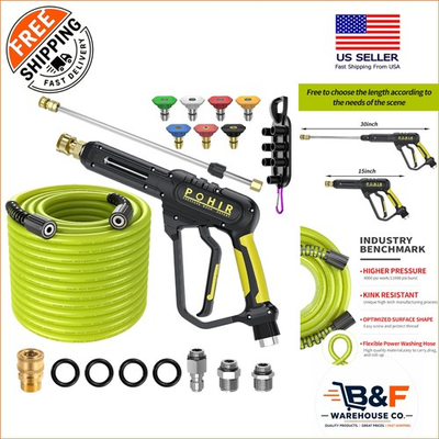 #ad All in One Pressure Washer Kit: 3600 PSI Gun 50ft Hose amp; Extension Wand $109.34