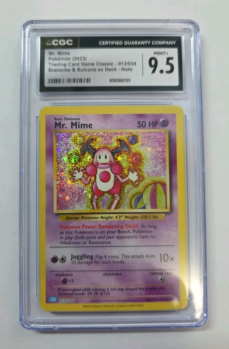 2023 Pokemon TCG: Mr. Mime Holo 013/034 Classic Game CGC Mint+ 9.5