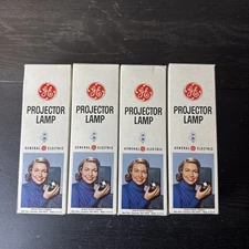 Vintage GE General Electric DDB Projector Lamp Bulb 115-120v 750w Set 4
