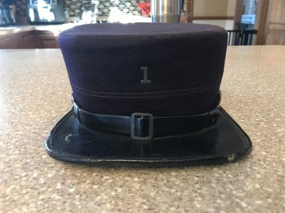 Fire Dept Blue Wool & Leather Kepi Style Cap 1 Circa 1860 s
