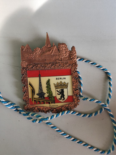 Weissach Berlin 1978 Wanderfreunde Medal Plaque Sign K82