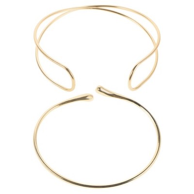  2 Pcs Upper Arm Cuff Jewelry for Women Cuffhand Chain Wrap Bangle