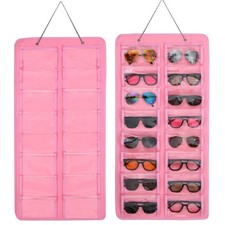 Sunglasses Storage Organizer, Wall Mounted Hanging Eyeglasses Holder Display