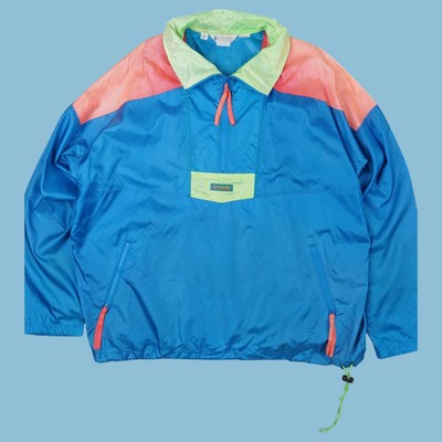 Vintage Columbia 90s Windbreaker Jacke - XL