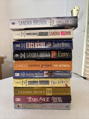Lot of 10 Sandra Brown - Various size paperbacks  - Free Shipping