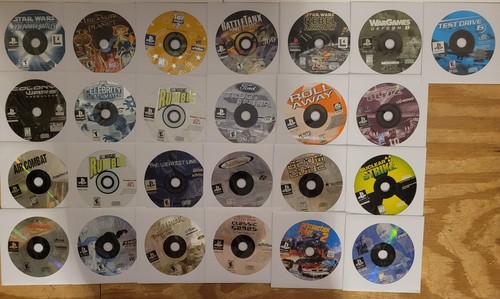 Lot De 25 Jeux PS1 - Sony PlayStation 1 - État Correct - Collection