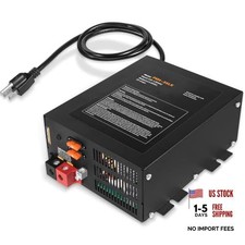 55 Amp RV Converter, 110Vac to 12Vdc Power Converter  Battery Charger with 4