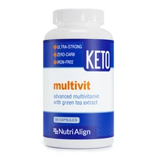 Nutri-Align Multivit for Keto and Atkins Diet. 100% Zero-Carb. 90 Capsules.