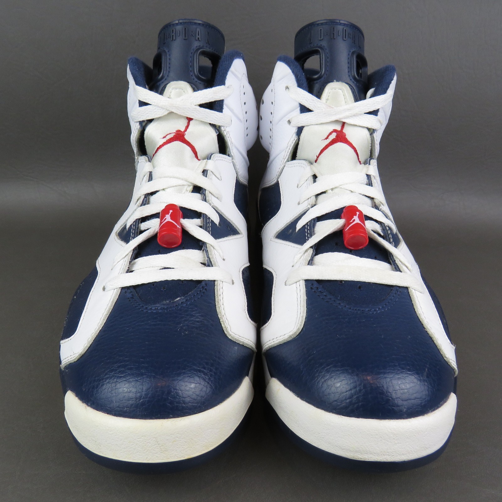Nike Shoes - 2012 Air Jordan 6 Olympic Midnight Navy Blue Red - Sz 11.5 Mens thumbnail 8