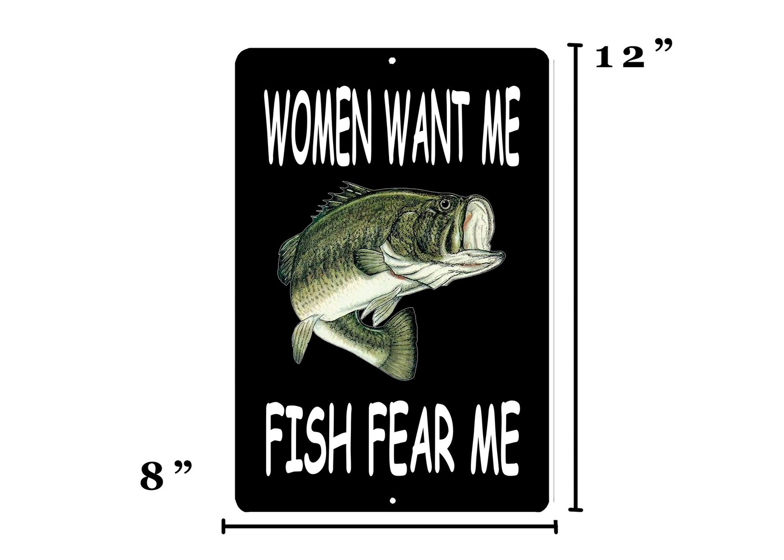 Rogue River Tactical Funny Metal Fishing Tin Sign Wall Decor Man Cave Bar Fis...