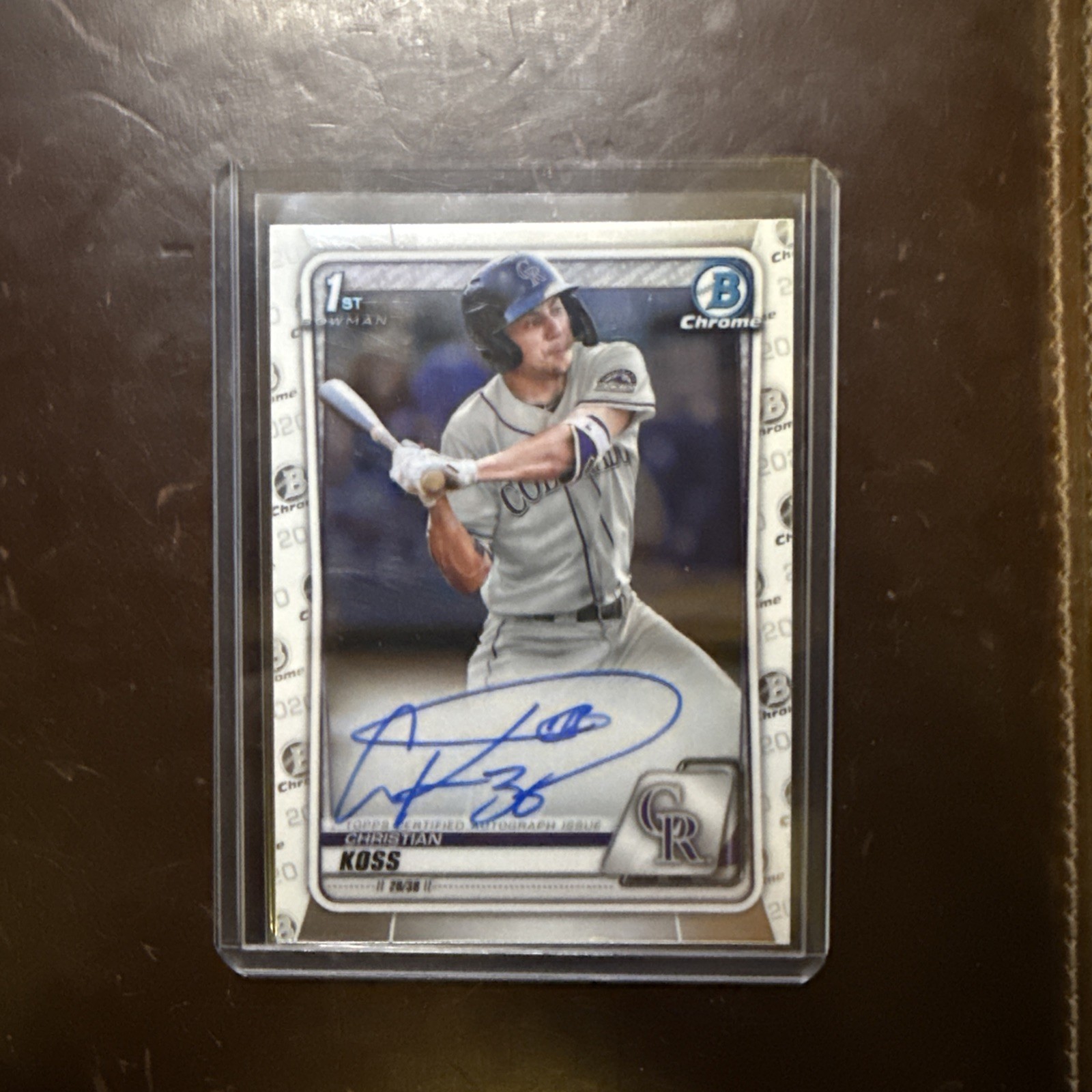 2020 Bowman Chrome - Prospect Autographs Christian Koss #CPA-CK (AU, RC)