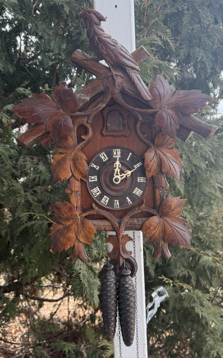 Antique C 1910 American Cuckoo Clock Co German Cuckoo Wall C