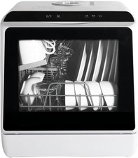 Table Top Dishwasher Mini Countertop Dishwasher with 6 Programs Built-in 5L Tank