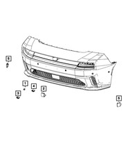 Genuine Mopar Front Camera Bezel 7MQ71DX8AA