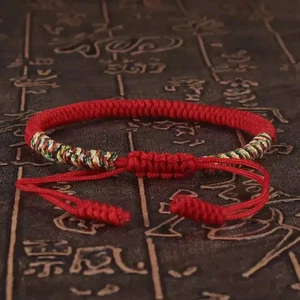 Lucky Unisex Braid Tibetan Buddhist Braided Rope King Kong Knot Bracelet Gift - Picture 2 of 16