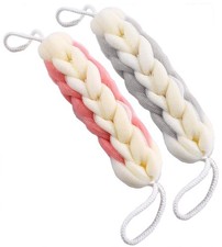 2 Packs Upgraded Long Stretch Back Sponge With Rope Handles Back Scrubber Bath S