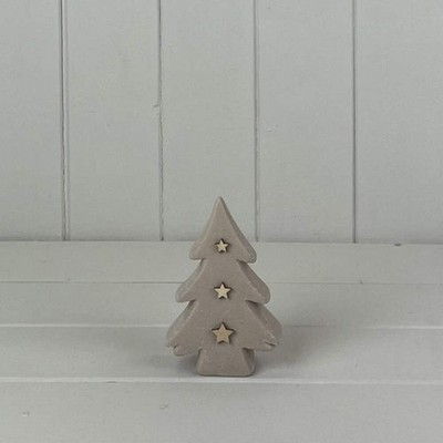 Keramik-Baumschmuck in Sandstrukturoptik L11,8 x T3,8 x H16,5 cm Gewicht - 201 g