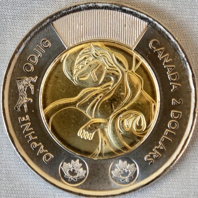 **NEW*CANADA / KANADA_2 Dollar 2025_Life and Art of Daphne Odjig_normal_unc