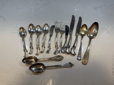 Sterling Silver Scrap Lot (324g) 2 76% Silver Spoons(70g) 1 87% Spoon (36g)
