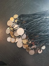 130 Stück Münzketten 45cm Kunstleder Schmuck Lot Konvolut Großhandel