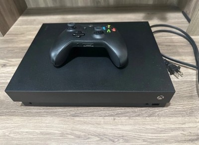 Microsoft Xbox One X 1TB Home Console - Black.  CHECK DESCRIPTION
