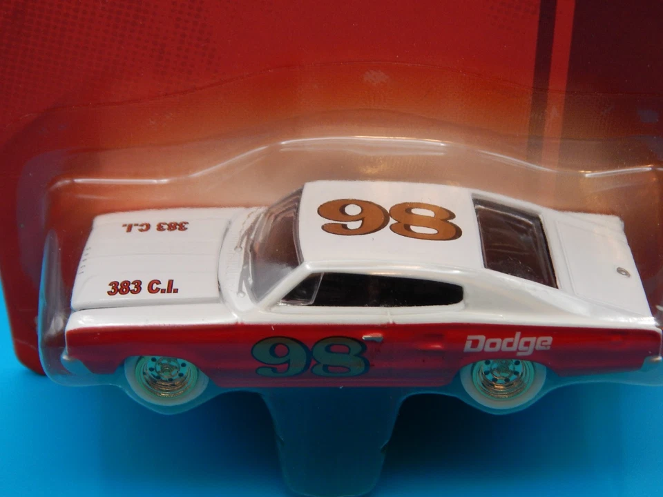 Johnny Lightning 1966 Dodge Charger 1/64 White Lightning Rare Short Card (A) - Image 3 of 4