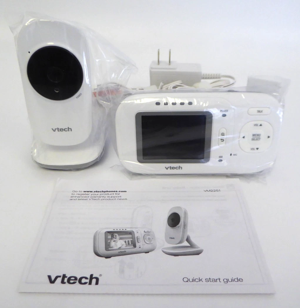 VTech VM2251-2 Video Baby Monitor 2.4" Screen