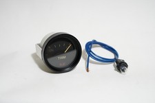 NEW OEM Medallion Boat Trim Gauge | 2 1/8 Inch Black  (with BULB)