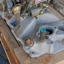 Chevy Bowtie Intake Manifold And Edelbrock Quadajet Carb California Smogable Chevy Bowtie Intake Manifold And Edelbrock Quadajet Carb California Smogable