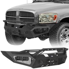 Steel Front Bumper Wgrille Guardwinch Plate For 2006 2007 2008 Dodge Ram 1500 Steel Front Bumper Wgrille Guardwinch Plate For 2006 2007 2008 Dodge Ram 1500