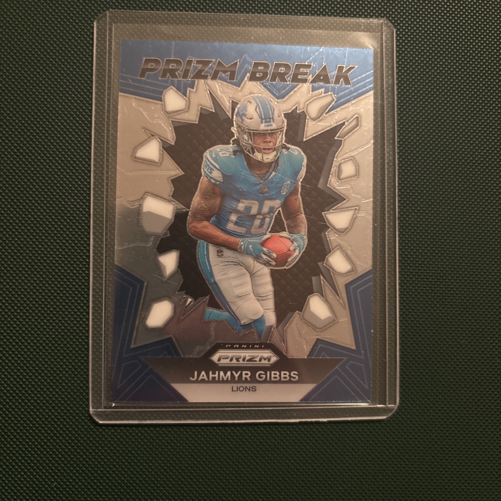 2023 Panini Prizm - Prizm Break Jahmyr Gibbs #PB-5 Silver Prizm (RC)