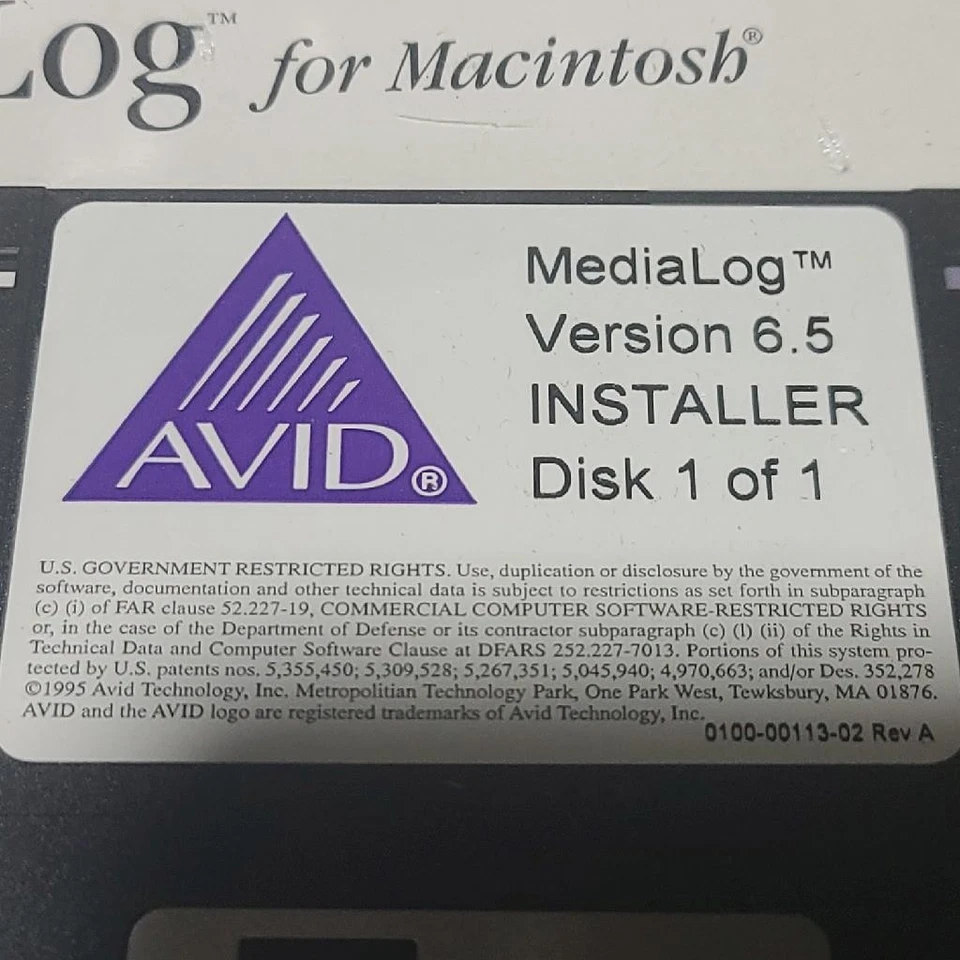 New Avid MediaLog Version 6.5 Software Disk & User's Guide - Image 3 of 4