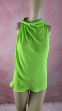 Halston Heritage Women Lime Green Sleeveless Blouse NWT