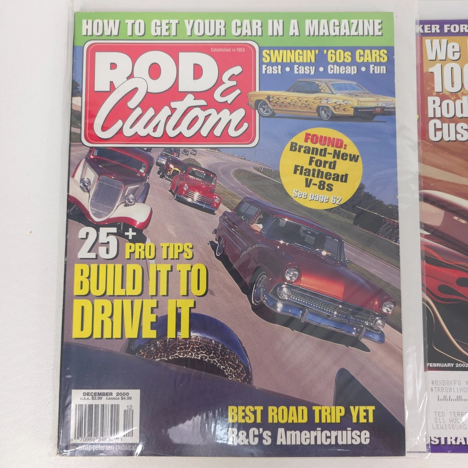 7 ROD & CUSTOM Magazine Issues 2000–2005 Hot Rod Tips V8 Flathead Custom Car - Image 2 of 4