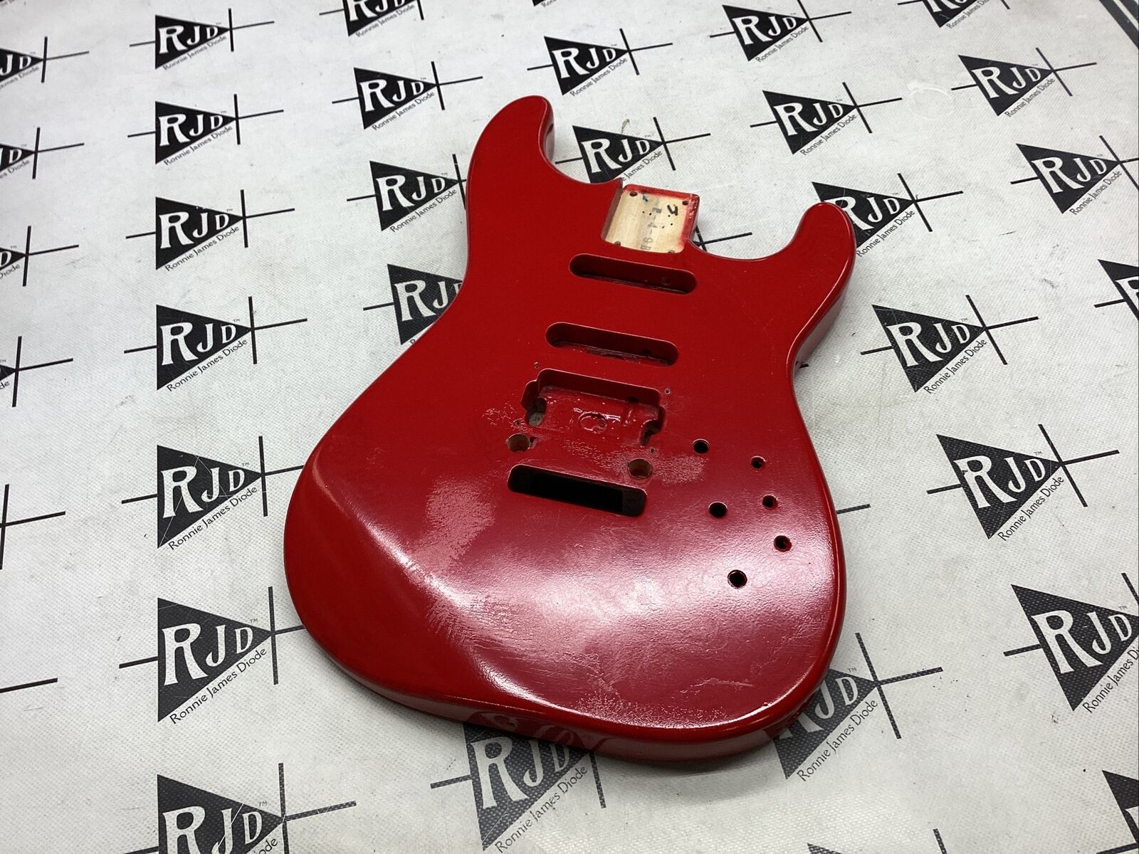 80’s Jackson Charvel Japan Model 4 Guitar Body Red Refinish